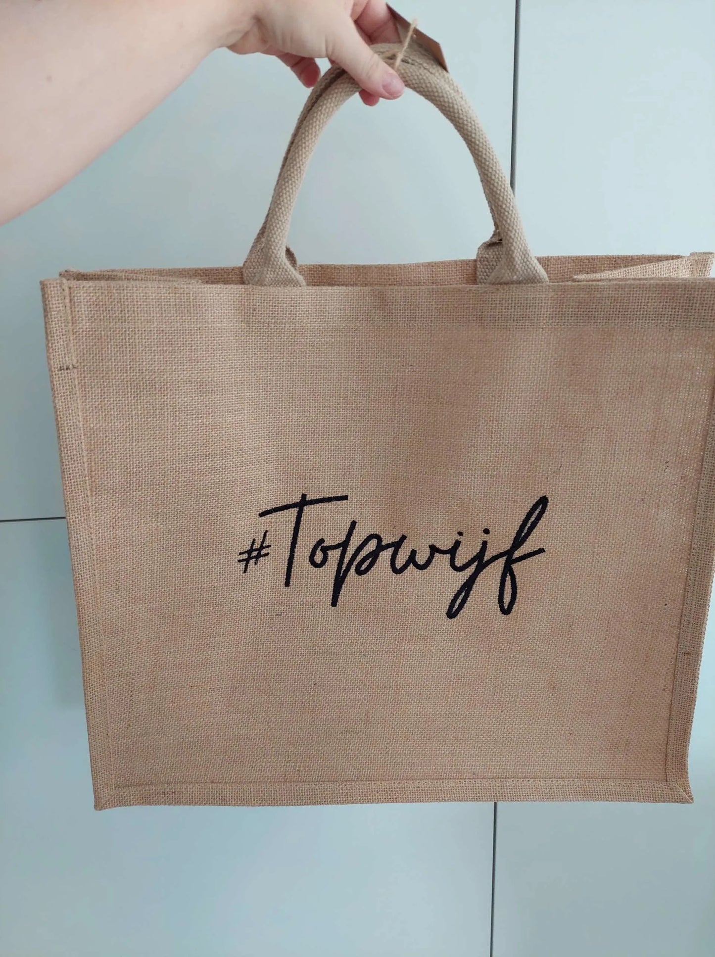 Jute tas "Topwijf"