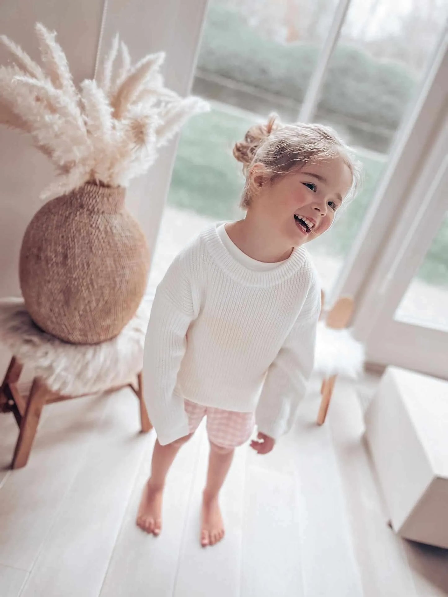 Witte sweater voor kids - 6-8 jaar