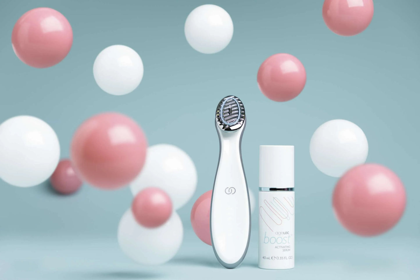 NuSkin ageLOC Boost-systeem INHOUD APPARAAT + SERUM VAN 40 ML (KIT)