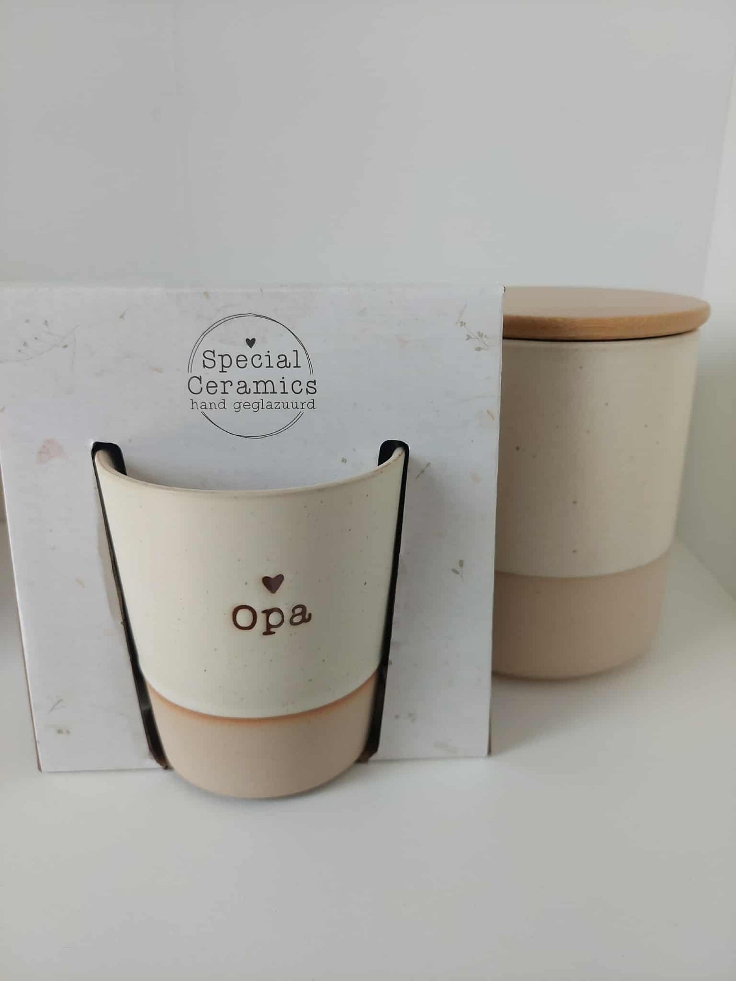 Voorraadpot ecru