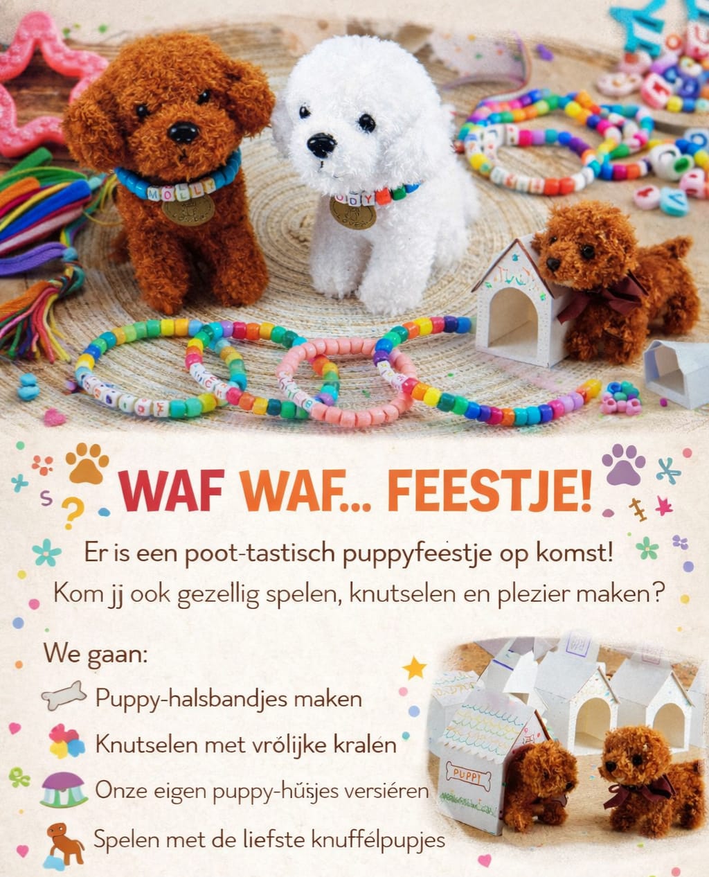 Workshop 'waf waf Puppy feestje'
