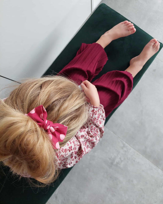 Broek burgundy