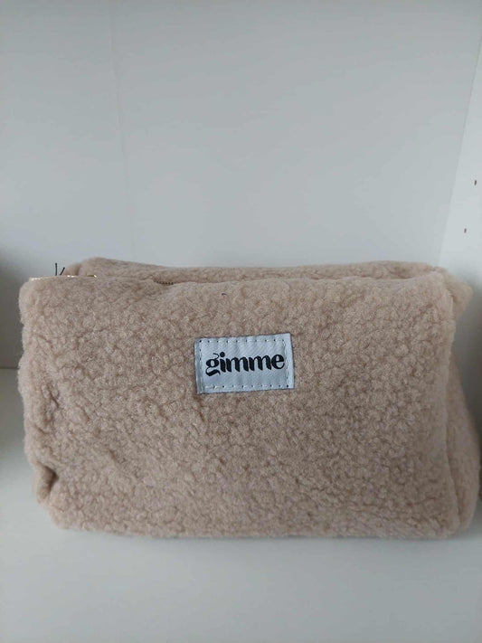 Teddy tasje beige