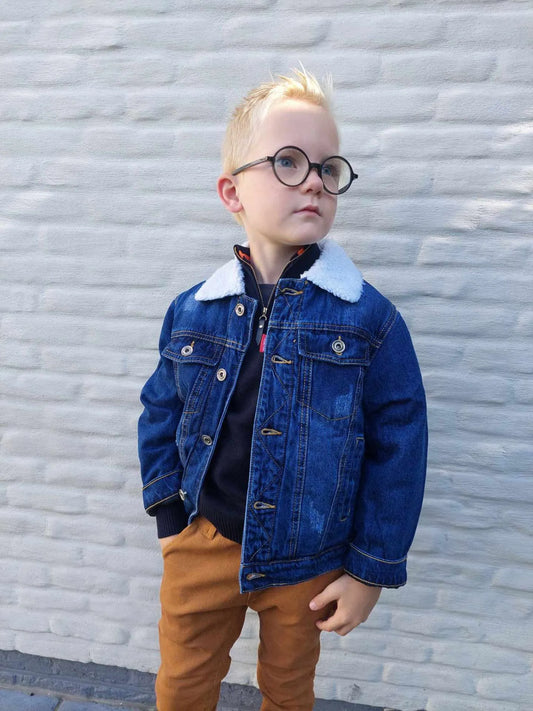 Jeansjas Teddy/tijger