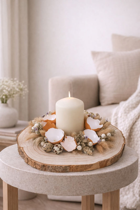 Bloemenworkshop DECORATIEF LENTESTUK MET KAARS