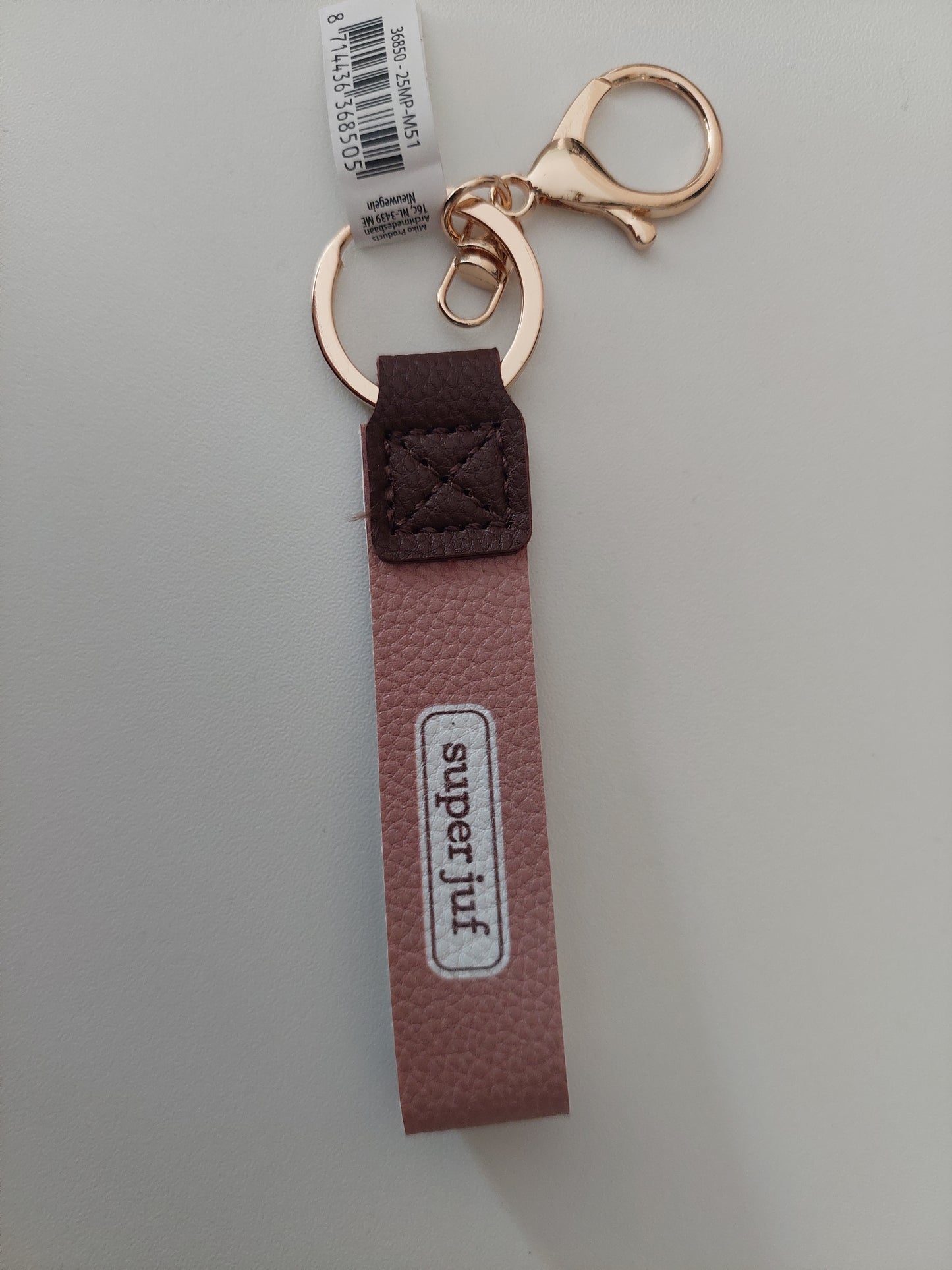 Sleutelhanger 'super juf'